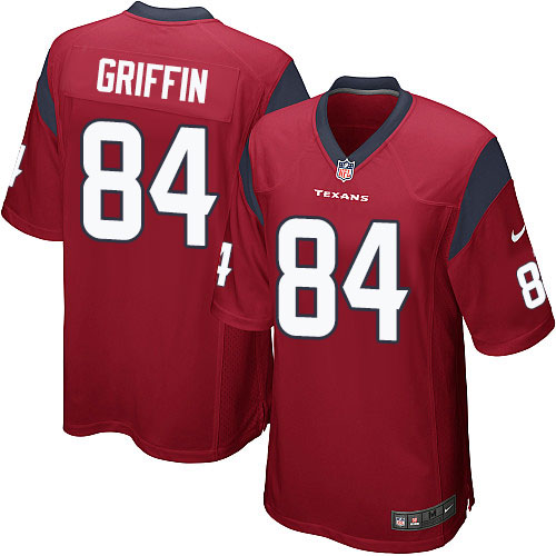 Youth Limited Ryan Griffin Nike Jersey Red Alternate - #84 NFL Houston Texans